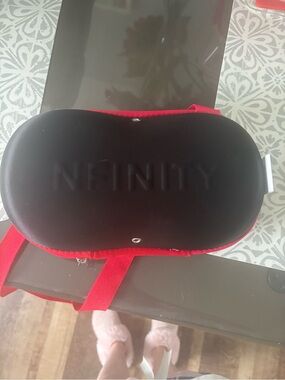 NFINITY Black Hardshell VR Case with Red Trim and Strap